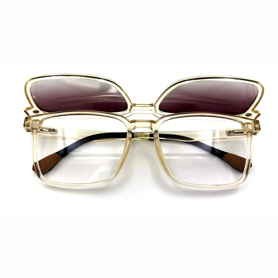 Glasses Frames With Magnetic Clip On Sunglasses